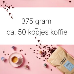 Alternative view of De Koffiejongens Dark Roasted koffiebonen (375 g) | biologisch