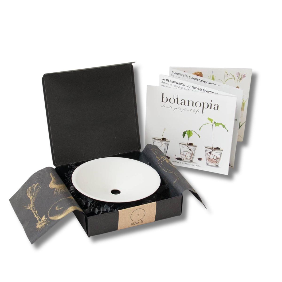 Kweekschaaltje maat s van botanopia. Geopend in een de verpakking