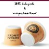 De KoffieJongens Lungo capsules 100% biologisch en composteerbaar