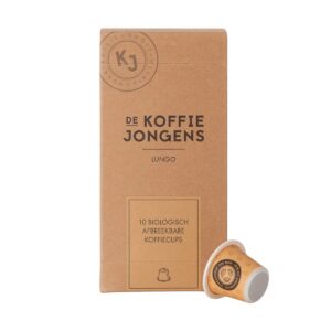 De KoffieJongens Lungo capsules verpakking
