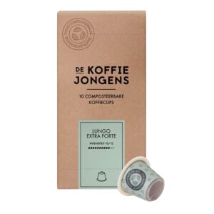 De KoffieJongens Lungo Extra Forte capsules verpakking