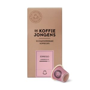 De KoffieJongens espresso capsules verpakking