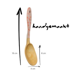 Alternative view of Eetlepel sprokkelhout 16 cm | handgemaakt