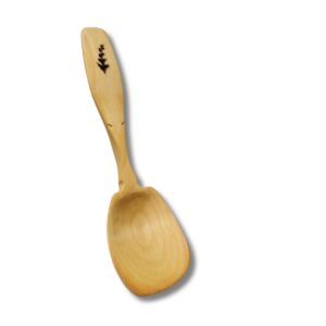 Eetlepel sprokkelhout tak handvat 18 cm | handgemaakt