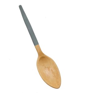 Opscheplepel sprokkelhout grijs handvat 21 cm | handgemaakt