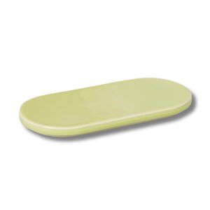 PLAYST ovaal groen bordje van 19,6 bij 9,8 cm