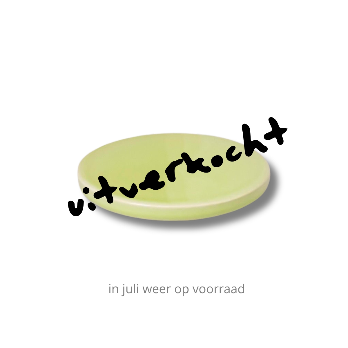 PLAYTS bordje rond in de kleur groen uitverkocht