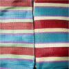 Puebco tas met rood en blauw strepen gemaakt van 100% gerecycled plastic detail stiksels