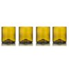 Rebottled tumbler short glazen, 4 pack, in de kleur olijf