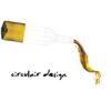 Rebottled tumbler short, 1 stuk, olijf-kleurig glas met de tekst circulair design