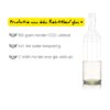 Rebottled tumbler short, 1 stuk, helder glas met de voordelen van Rebottled erbij geschreven