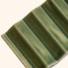 Jadegroen keramiek zeepbakje met zigzagprofiel