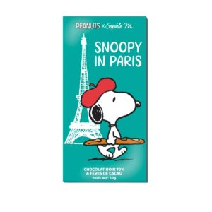 Alternative view of Snoopy chocoladereep IN PARIS