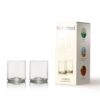 Rebottled tumbler short, 2 stuks, helder glas met verpakking
