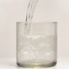 Rebottled tumbler short, 1 stuk, helder glas met spa roos