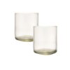 Rebottled tumbler short, 2 stuks, helder glas