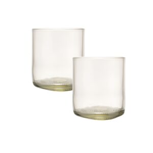 Rebottled tumbler short, 2 stuks, helder glas