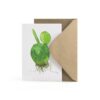 Wenskaart cactus Opuntia half in envelop