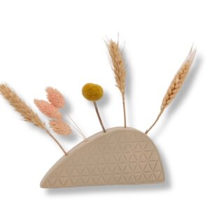 Keramiek vaasje De Blob beige | handgemaakt