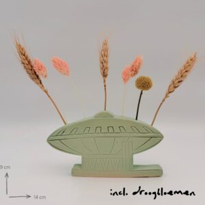 Alternative view of Keramiek Evoluon vaasje lichtgroen | handgemaakt
