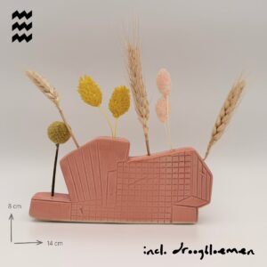 Alternative view of Keramiek vaasje Van Abbemuseum roze | handgemaakt