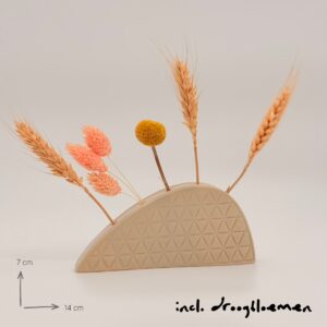 Alternative view of Keramiek vaasje De Blob beige | handgemaakt