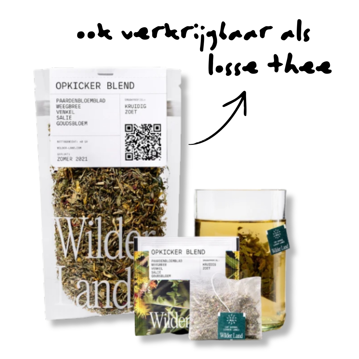 opkicker ook als losse thee