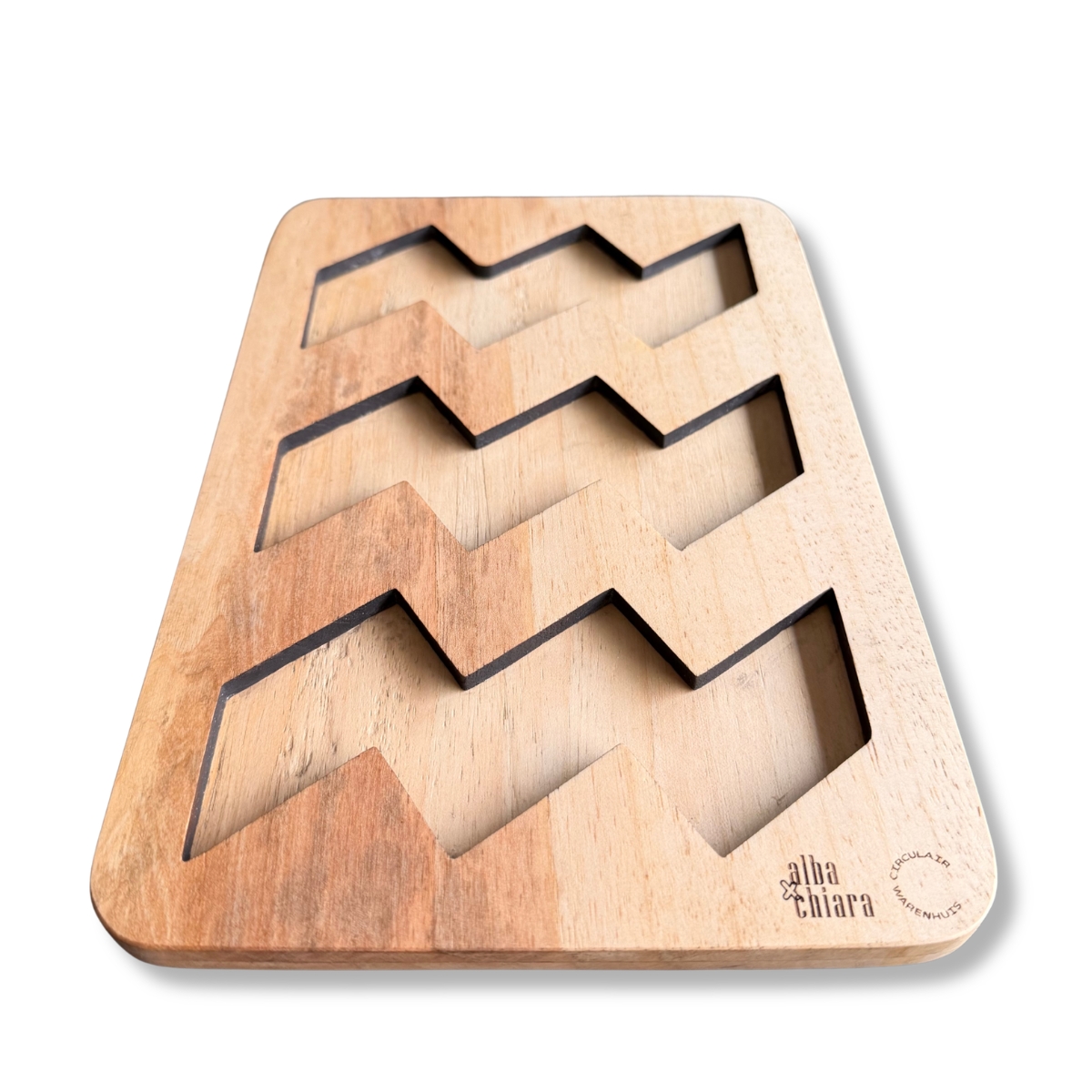 Borrelplank 3x vibe-logo | handgemaakt & recycled hout - Afbeelding 3