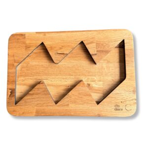 Borrelplank vibe-logo | handgemaakt & recycled hout