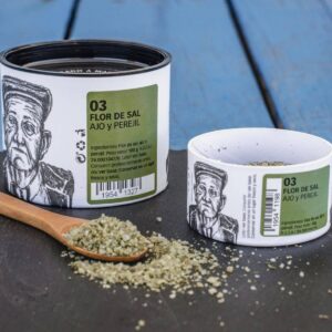 Alternative view of Flor de Sal Knoflook & Peterselie | ecologisch bloemzout